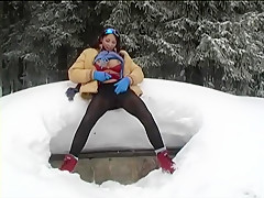 Best pornstar in amazing outdoor, brunette adult movie