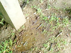 Outdoor fingering  cum  and three rounds of pissing