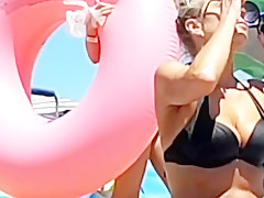 Hot topless milf at jesolo beach  italy