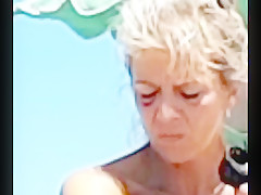 Hot topless milf at jesolo beach  italy