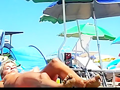 Hot topless milf at jesolo beach  italy