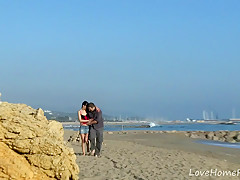 Amateur Teen Getting Pounded On The Beach