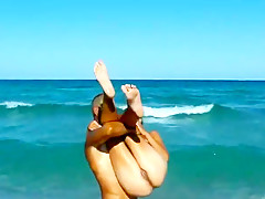Just a day on the nude beach with lots of fun
