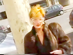 GRANNY CAR AND OUTDOOR GROUP DILDO SEX