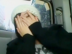Best Japanese chick Kaho Kasumi in Amazing Car, Outdoor JAV clip