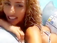 Anastasia giousef on a shark