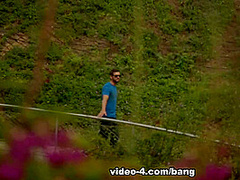 Julia roca has naughty sex with her man out doors where someone may see - BANG