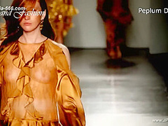 blonde model lingerie show