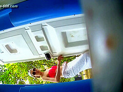 peeping blondes go to toilet.103
