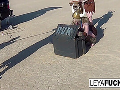 Leya The Viking Takes A Gold Trophy Up Her Ass