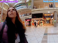 Cumwalk In A Mall 8. , Cumshot In The