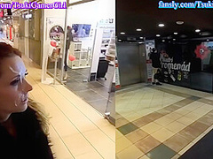 Cumwalk In A Mall 8. , Cumshot In The