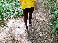 Topless Hiking - Titslapping - Cumshot