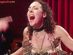 BDSM IR anal MILF fucked in public group in front voyeurs