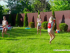 Squirting Pistols In The Summer Time Makes Us Horny