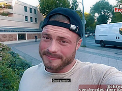 Skinny german punk teen make real Street Date and fuck