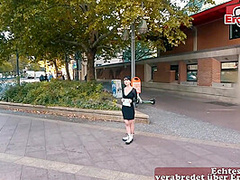 Skinny german punk teen make real Street Date and fuck