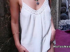 Blonde Makes Sex Tape Outdoor In Public