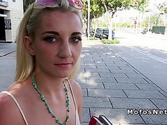 Blonde Makes Sex Tape Outdoor In Public