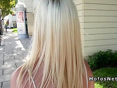 Blonde Makes Sex Tape Outdoor In Public