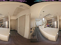 Naughty stepsister puts on a show with her toys for you in VR