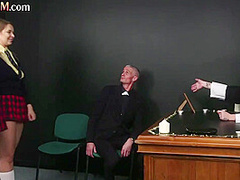 CFNM college sluts suck priest cock in 3way with voyeur nun