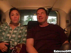 Horny cock slut fucked in public