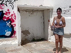 Spend A Day At The Beach With A Tattooed Alt Girl And See Me Flashing My Boobs And Pussy