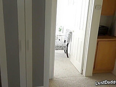 Blonde Stepdaughter Watched Rubbing