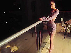 Irene She Experiences Multiple Orgasms By The Window And On The Balcony