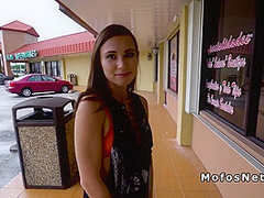 Beautiful Brunette Playing Hard In Public - Aidra Fox