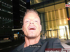 Real Street night date with german skinny teen slut