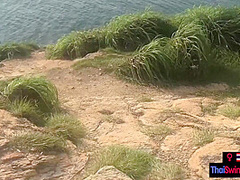 Public blowjob from Thai teen girlfriend who finished it off at home