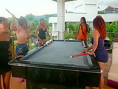 Pool Game Losers End Up Getting Dominated And Masturbated