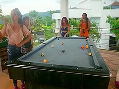 Pool Game Losers End Up Getting Dominated And Masturbated