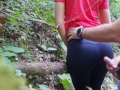 She Begged Me To Cum On Her Big Ass In Yoga Pants While Hiking, Almost Got Caught