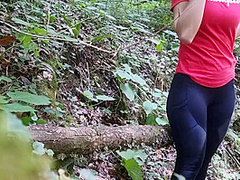 She Begged Me To Cum On Her Big Ass In Yoga Pants While Hiking, Almost Got Caught