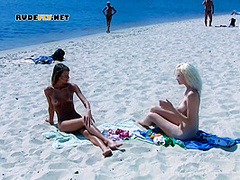 Ravishing Nude Beach Girls Tanning