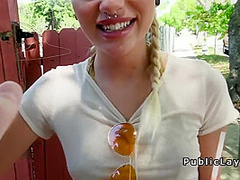 Naomi Woods - Hot Blonde Bangs Stranger In Abandoned Hous