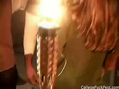 Coed fuck foursome teens go to town