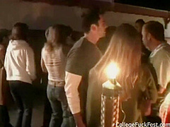 Coed fuck foursome teens go to town