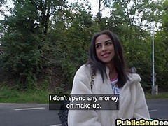 Public slut loves pounding outdoor in missionary in POV