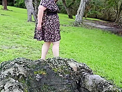 Getting My Pussy Fingered At The Park By A Stranger And Pissing Openly In Public