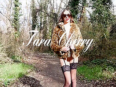 Tara Cherry And Cherry X In Risky Exhib And Blowjob In The Wood In