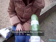Demonstrating How Far She Can Deepthroat A Big Fat Cock With Ale Danger