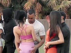 Maddy May, Vanessa Sky And Hime Marie In Fans Enjoy Group Sex With Brutal Athletes