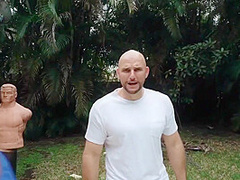 A Bald Dude Gave A Ride To A Hotel Worker On A Strong Penis With Lauren Phillips And J Mac