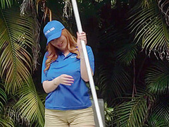 A Bald Dude Gave A Ride To A Hotel Worker On A Strong Penis With Lauren Phillips And J Mac