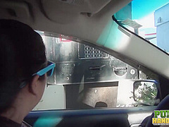 Public Handjobs Cassidy Bliss Back Seat Car Handjob