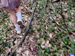 Russian Bitch Gives A Cool Blowjob To Her Boyfriend At A Picnic